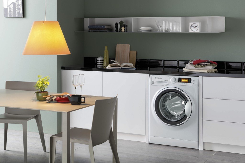 Как разместить стиральную машину на кухне, варианты расположения и примеры в интерьере