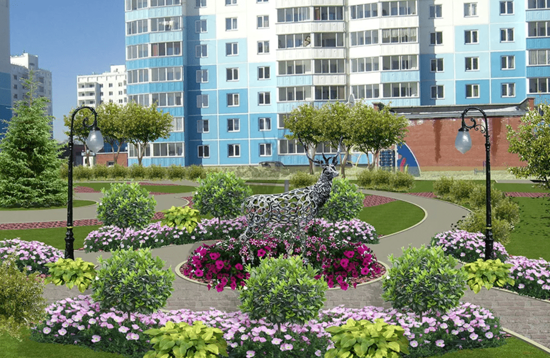 Благоустройство территорий многоквартирных домов