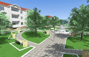 Благоустройство территорий многоквартирных домов