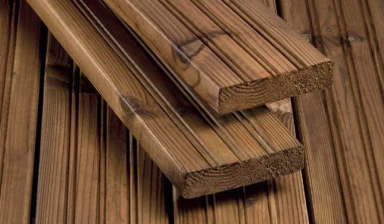 Импрегнированная доска для террас, палуб и настилов  