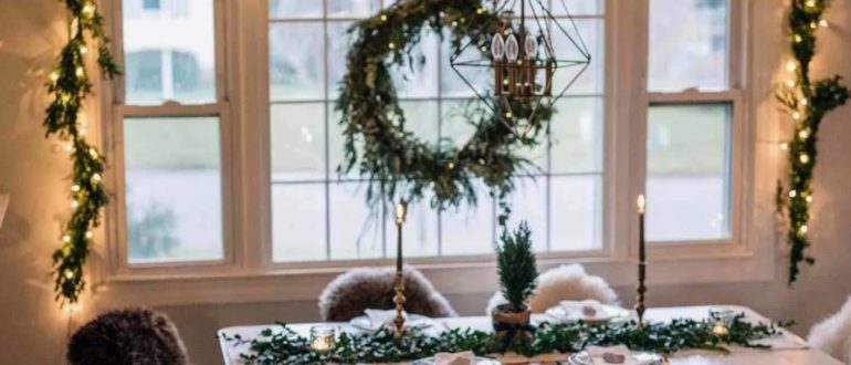 Световой новогодний декор: идеи с гирляндами и свечами