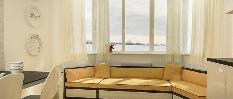 Эргономика и уют: подбор дивана для эркера на кухне